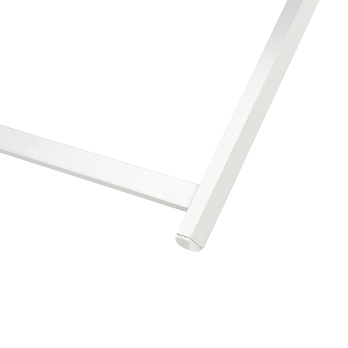 Beliani - LOCRI II - Ligstoel - Blauw|Wit - Synthetisch materiaal