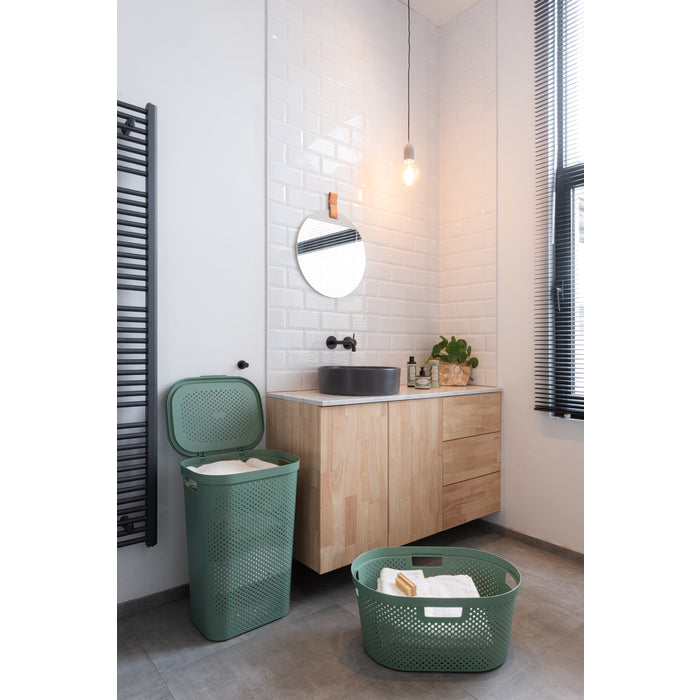 Curver Infinity Recycled Wasmand 60L + Wasmand 40L - Groen