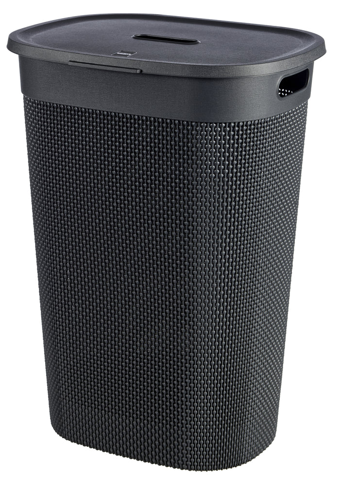 Curver Filo Wasmand met deksel 55L - 2 stuks - Donkergrijs