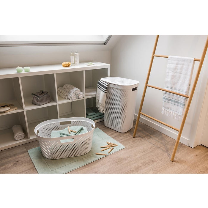 Curver Infinity Recycled Dots Wasmand - 40L - 2 stuks - Wit