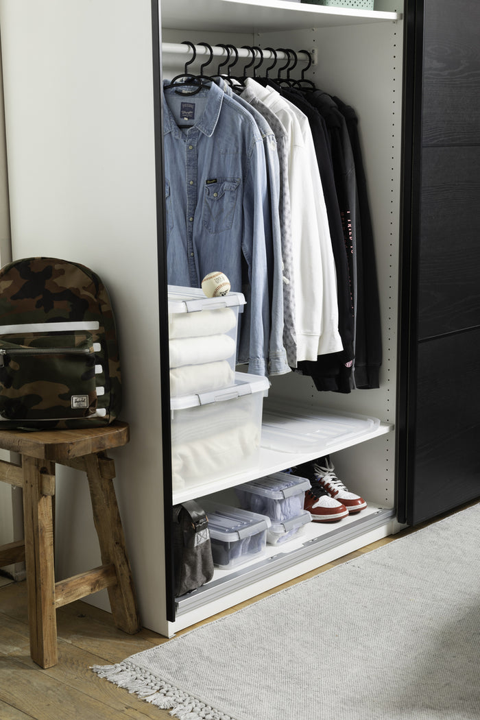 Curver Handy+ Opbergbox - 20L - 3 stuks - Transparant met deksel