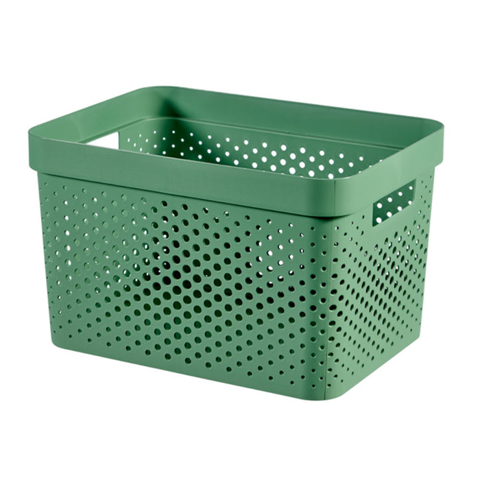 Curver Infinity Recycled Dots Opbergbox - 17L - 3 stuks - Groen