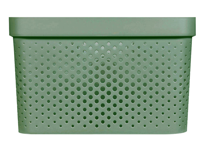 Curver Infinity Recycled Dots Opbergbox - 17L - 3 stuks - Groen