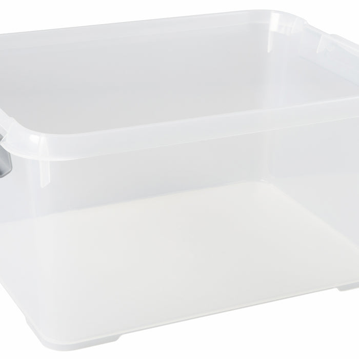 Curver Handy+ Opbergbox - 15L - 4 stuks - Transparant met deksel