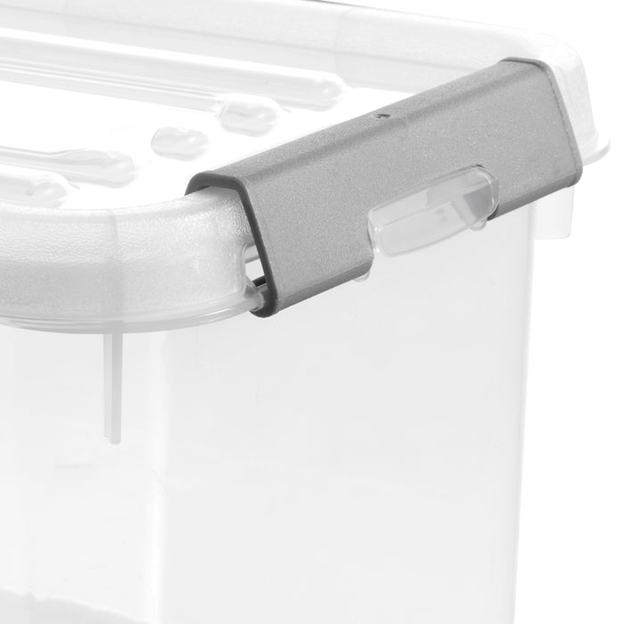 Curver Handy+ Opbergbox - 15L - 4 stuks - Transparant met deksel