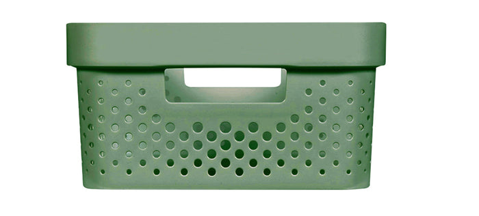 Curver Infinity Recycled Dots Opbergbox - 11L - 3 stuks - Groen