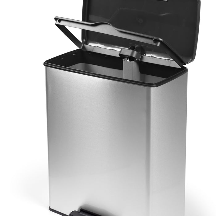 Curver Pedaalemmer Deco 65 L zilverkleurig