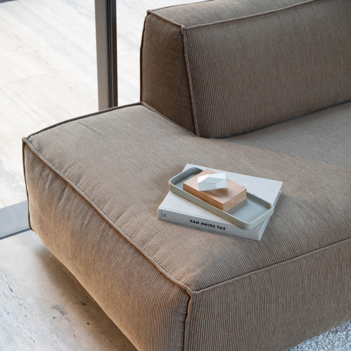 Zuiver Fat Freddy Rib Hoekbank Rechts - Caramel