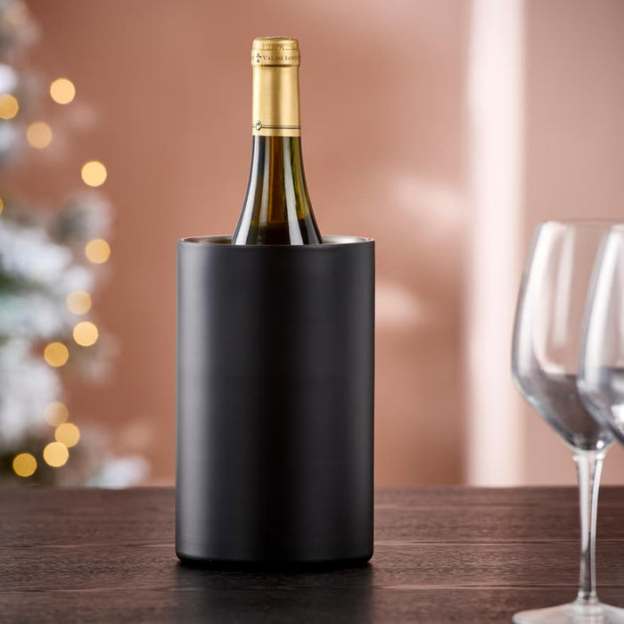 CASA DI ELTURO Luxe Tafel Wijn koeler Glam Zwart- Dubbelwandig