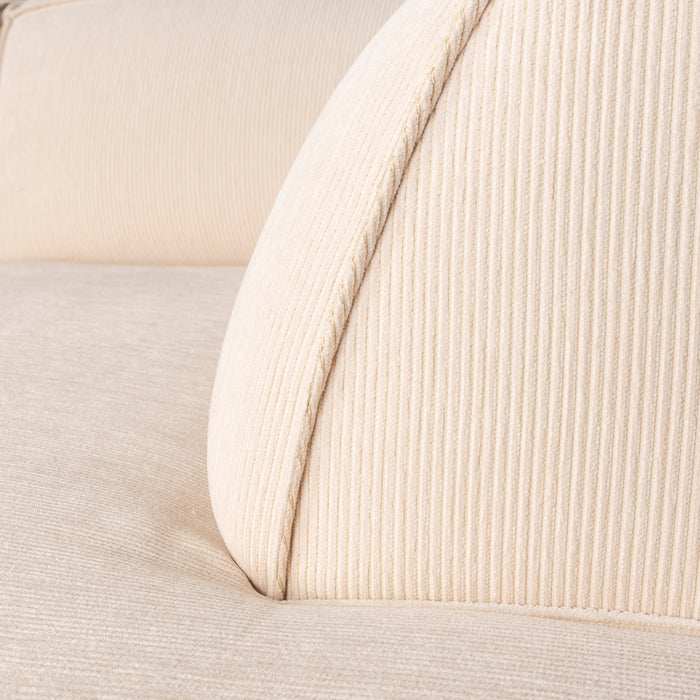 Zuiver Fat Freddy Rib Hoekbank Rechts - Naturel