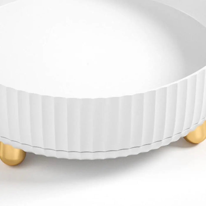 Draaiplateau Organizer Glam Wit|Goud - Ø22 cm