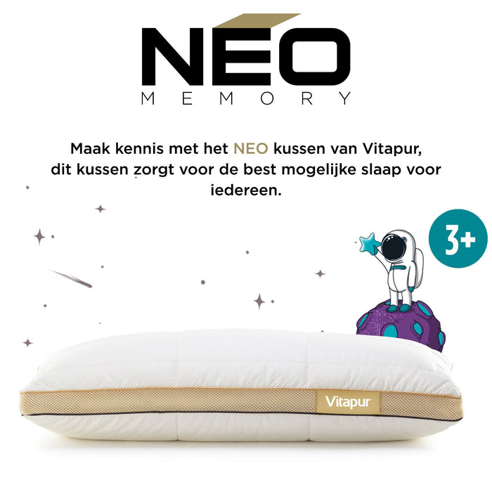 NEO Hybride Memory Foam Kinderkussen - 40x60 cm