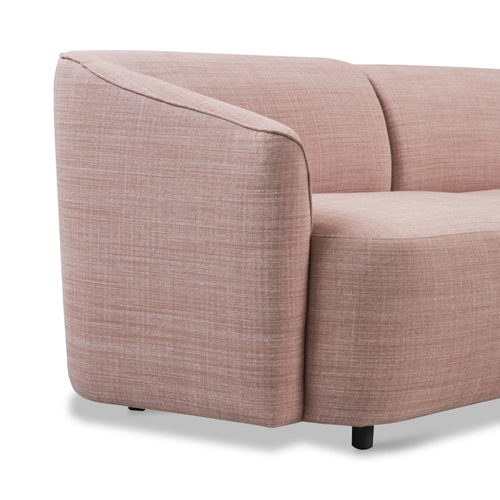 by fonQ Oblique Hoekbank met Chaise Longue Bank Rechts - Blush Pink