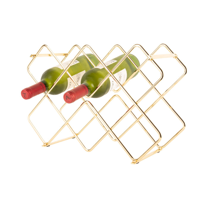 present time - Wijnrek Diamonds - Goud - 40,5x15,5x27,5cm