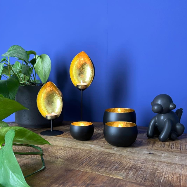 Rootsmann Theelichthouders Set Van 5 | Goud