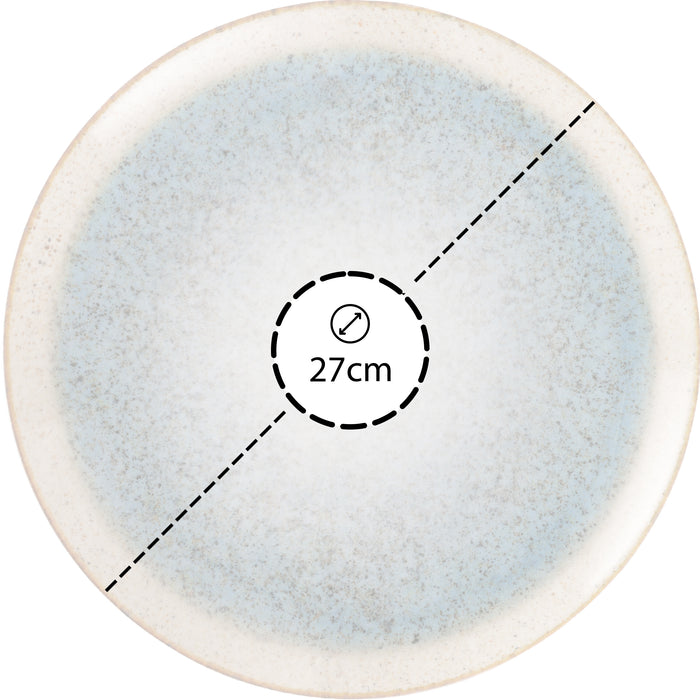 Hazel & Bos Juntos Turquesa dinerbord - 27 cm - 6 stuks - porselein