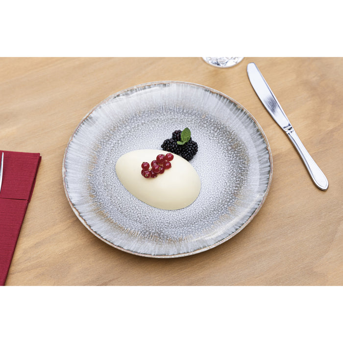 Hazel & Bos Juntos Blanco Artico ontbijtbord - 24cm - 6 st - porselein