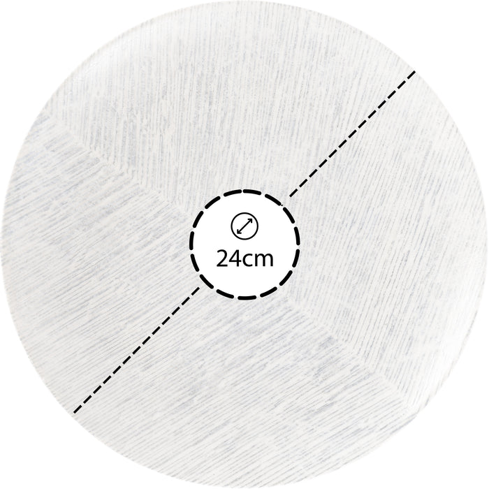 Hazel & Bos Juntos Grano ontbijtbord - 24 cm - 6 stuks - porselein