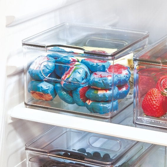 iDesign - Koelkast Organizer met Deksel, 15.1 x 15.2 x 10.7 cm, Kunsts