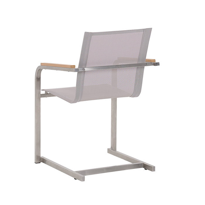 Beliani - COSOLETO - Tuinstoel set van 4 - Beige - Polyester