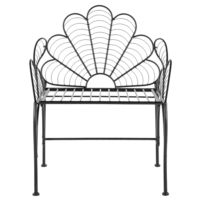 Beliani - LIGURIA - Tuinstoel - Zwart - IJzer