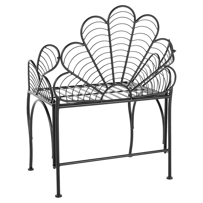 Beliani - LIGURIA - Tuinstoel - Zwart - IJzer