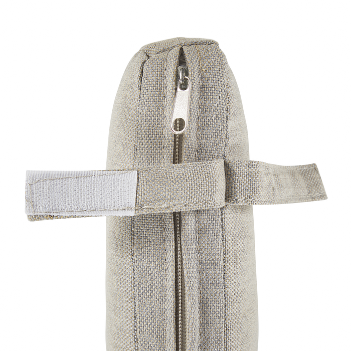 Beliani - CAVOLI - Tuinstoel set van 4 - Wit|Beige - Aluminium