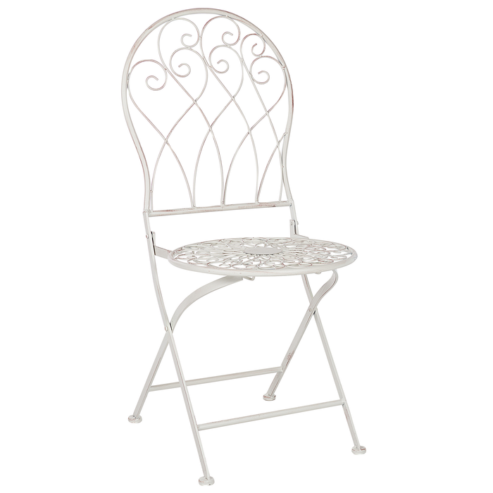 Beliani - STIFFE - Tuinstoelen set van 2 - Wit - IJzer