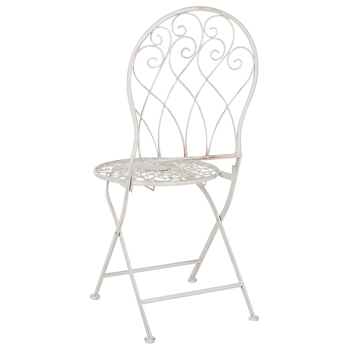 Beliani - STIFFE - Tuinstoelen set van 2 - Wit - IJzer