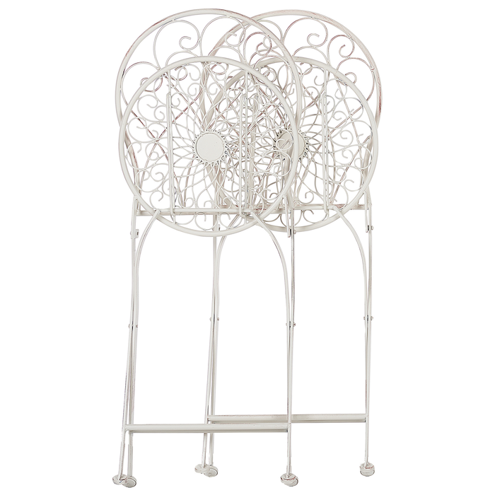 Beliani - STIFFE - Tuinstoelen set van 2 - Wit - IJzer