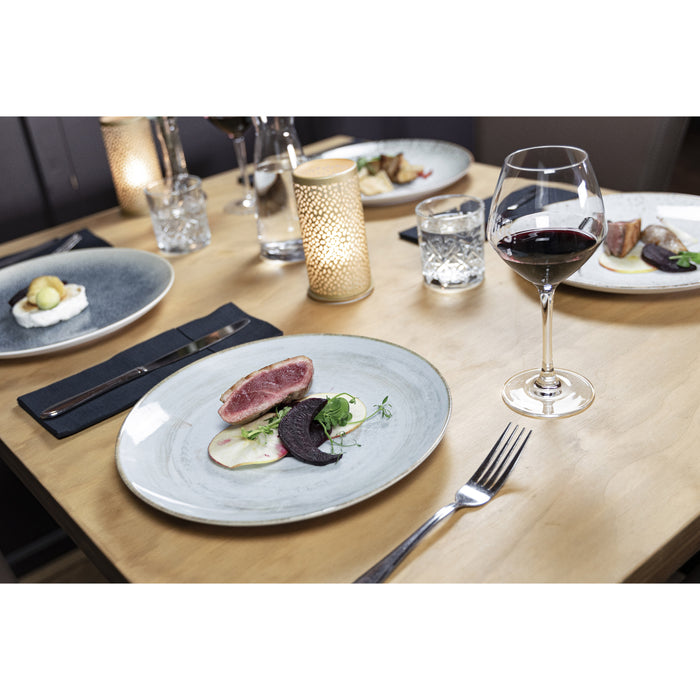 Hazel & Bos Juntos Madera ontbijtbord - 24 cm - 6 stuks - porselein