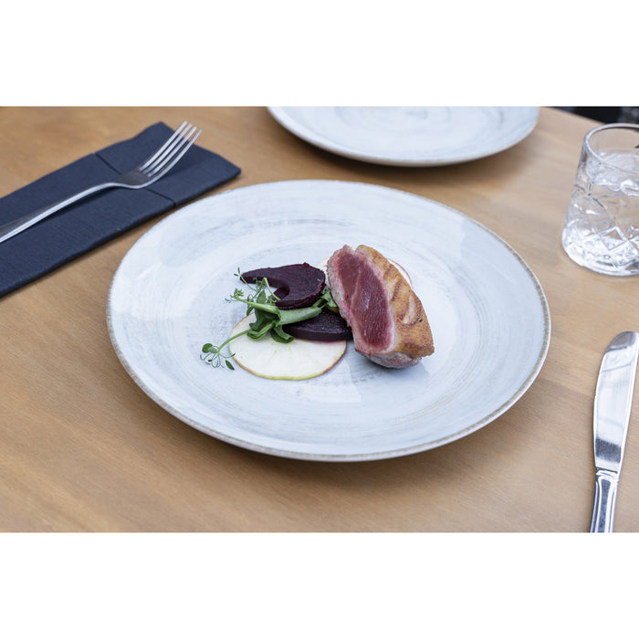 Hazel & Bos Juntos Madera dinerbord - 27 cm - 6 stuks - porselein