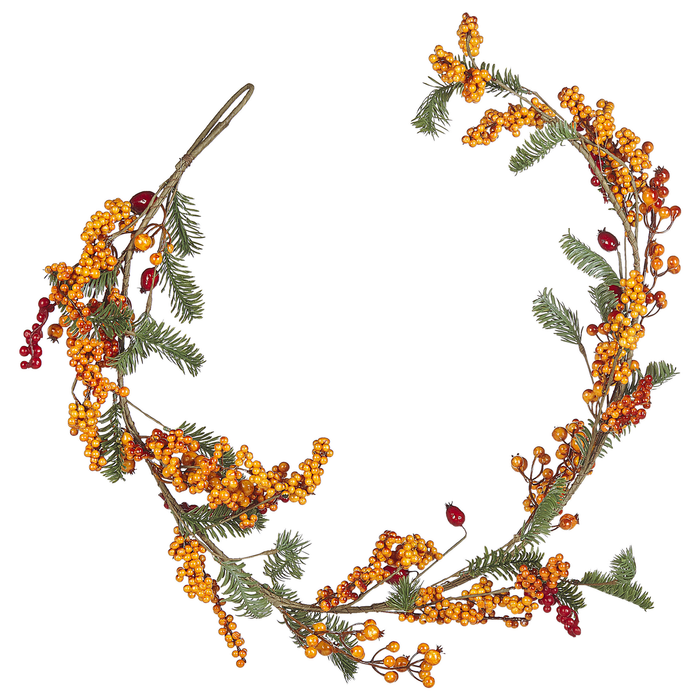 Beliani - OURENSE - Guirlande - Oranje - Synthetisch materiaal