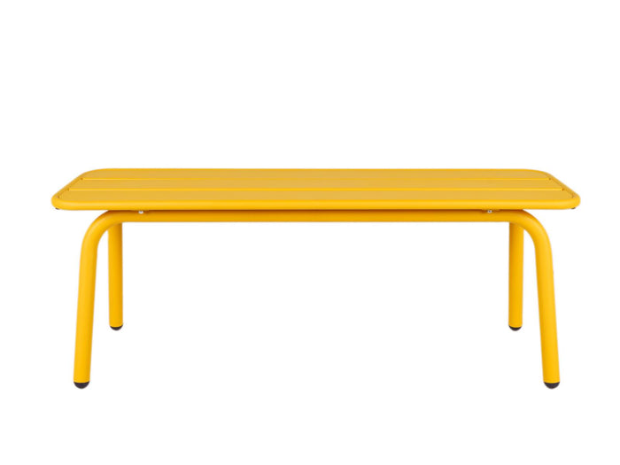 Metalen tuinbank Max 120 cm okergeel