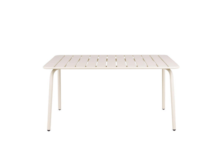 Metalen tuintafel Max ivoor
