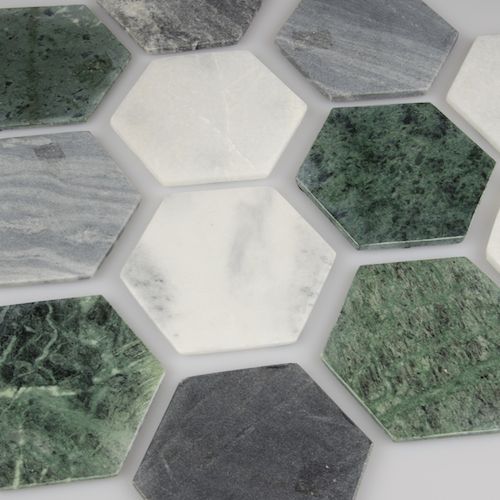 Home Delight - Onderzetter hexagon 4 zwart