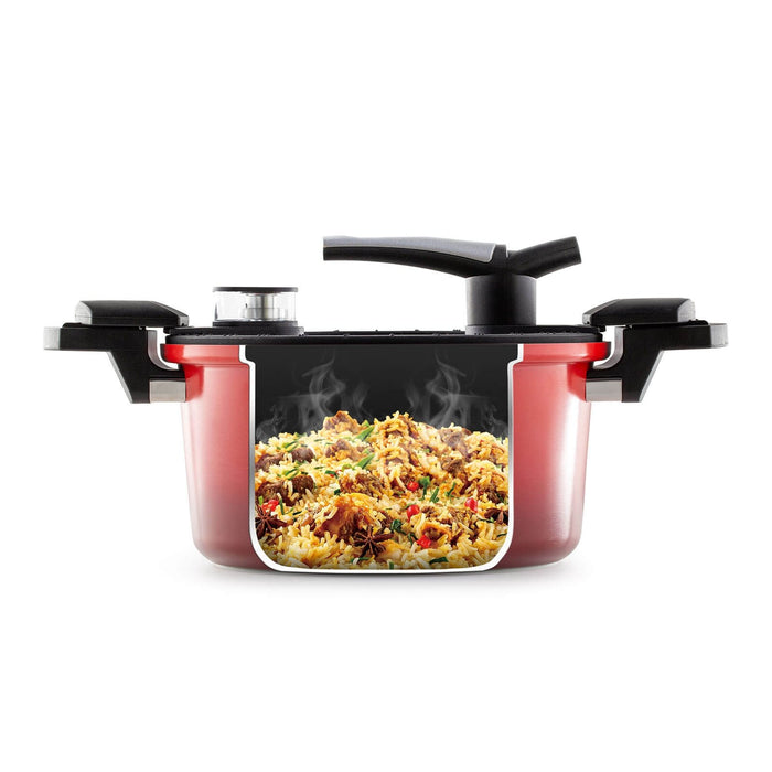 Rosmarino Snelkookpan 5.0 l - 24 cm - rood