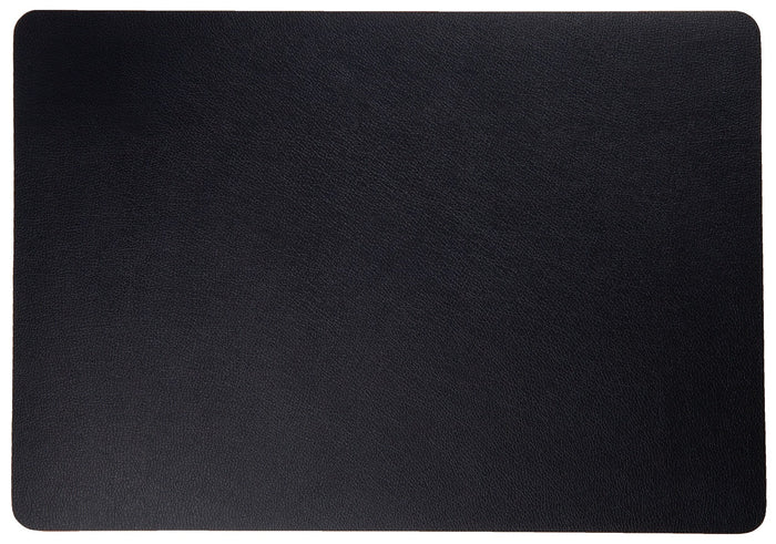 Jay Hill Placemats - Vegan leer - Zwart - 46 x 33 cm - 6 Stuks