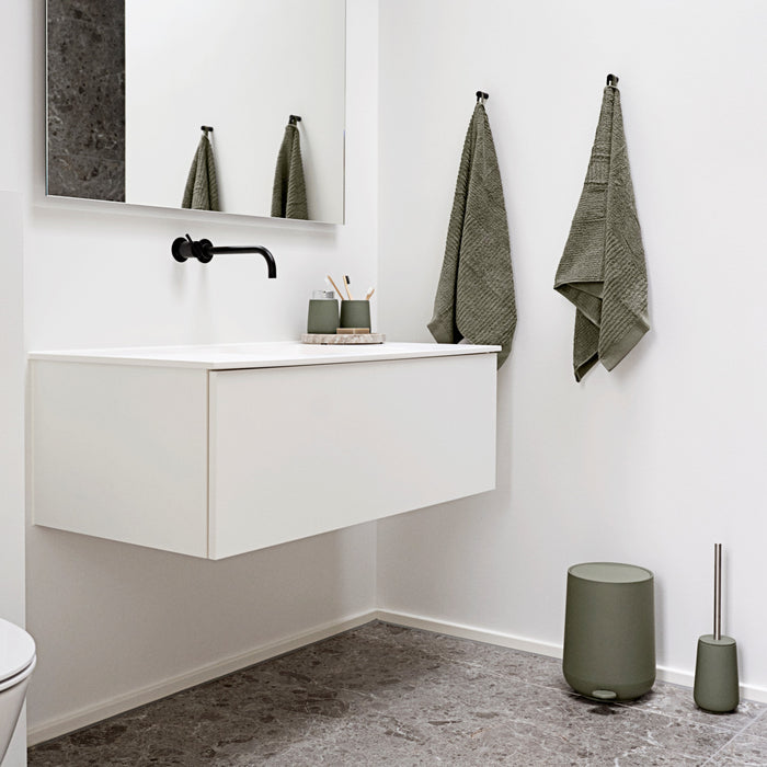 Zone Denmark Nova Toiletborstel met Houder - Olijfgroen