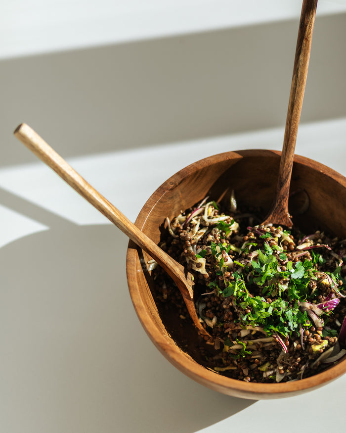 Kave Home - Delci set van 2 acaciahouten kommen