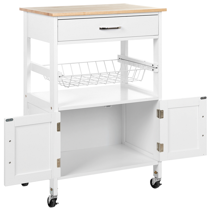 Beliani - LUGO - Keukentrolley - Wit - MDF