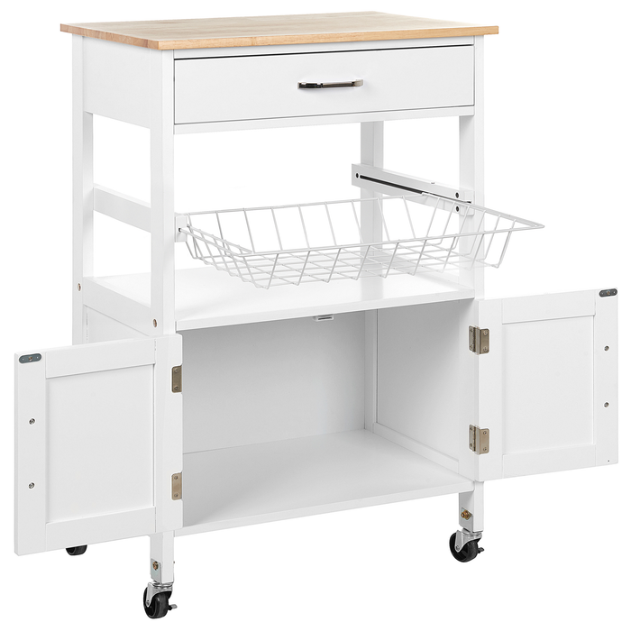 Beliani - LUGO - Keukentrolley - Wit - MDF