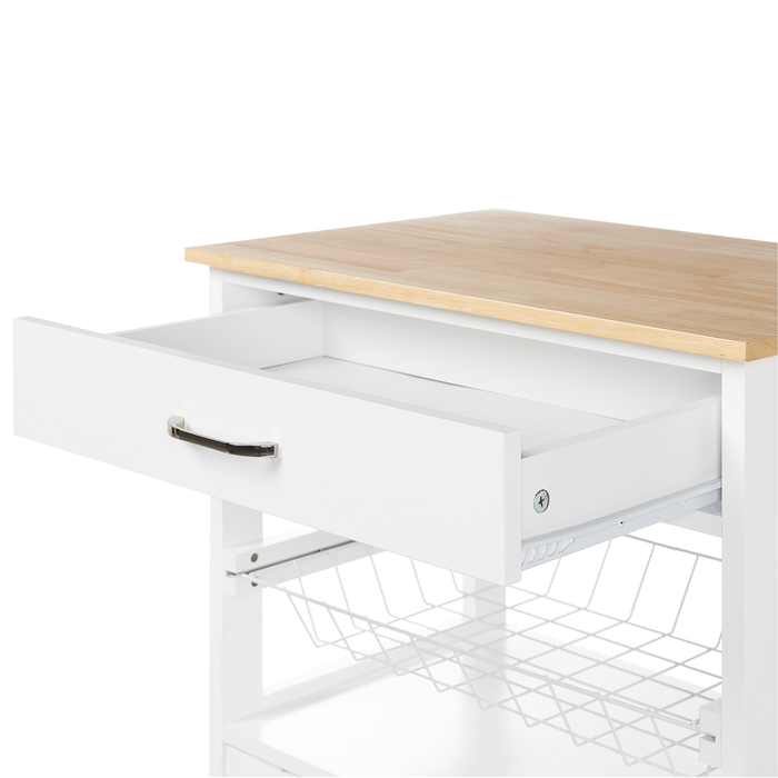 Beliani - LUGO - Keukentrolley - Wit - MDF