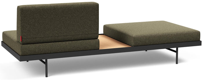 Innovation Puri Bos Groen Bouclé | Eiken Slaapbank