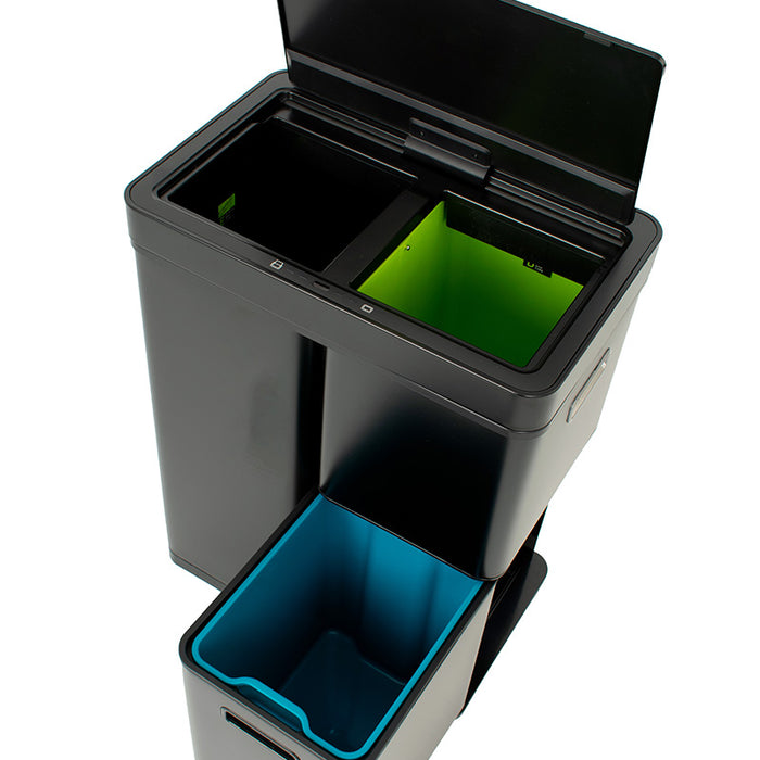 EKO Mirage Plus Sensor Recycler 30+2x15 liter - Staal - Zwart