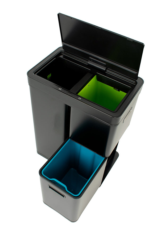 EKO Mirage Plus Sensor Recycler 30+2x15 liter - Staal - Zwart