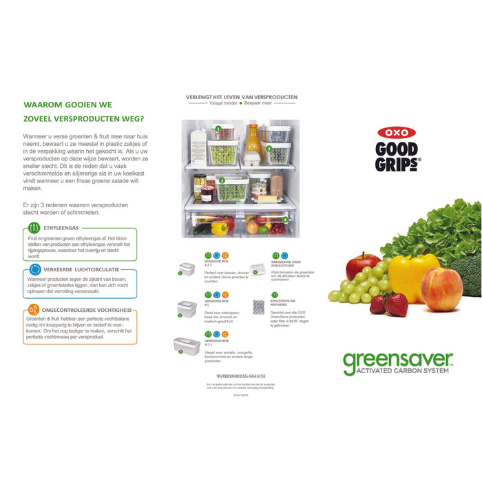 OXO Good Grips vershoudbox GreenSaver - 4,7 liter