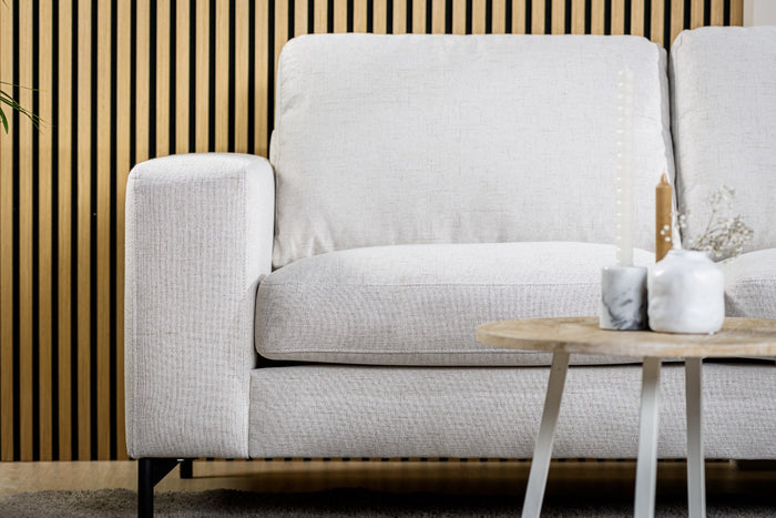 Furntastik Gorizia 3 zits bank CL L+R, stof Valente, naturel