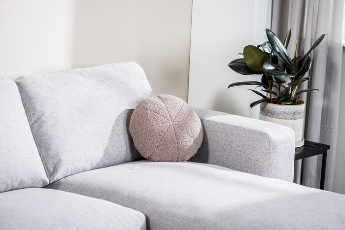 Furntastik Gorizia 3 zits bank CL L+R, stof Valente, naturel