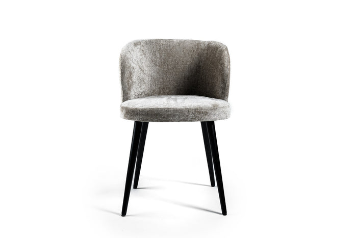 Furntastik Nuoro Eetkamerstoel, stof Roman, champagne